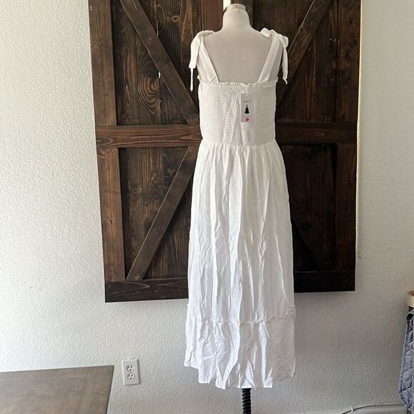 ZESICA Boho Spaghetti Strap Square Neck Solid Color Ruffle A Line Beach - Picture 6 of 11